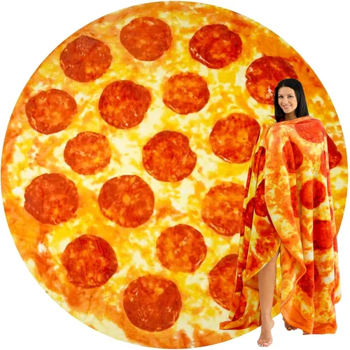 Miniatura 12 de Zulay - Manta extra grande de tortilla de burritos, envuélvete como un taco gigante. Manta novedosa de doble cara, divertida y ultra acogedora