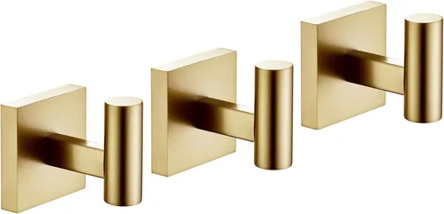 Miniatura 12 de KOKOSIRI Ganchos para Bata Toalla y Abrigo de Baño para Baño Cocina Pared Paquete de 2 Cromo Acero Inoxidable B1013CH-P2 Cromo pulido