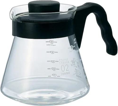 Miniatura 9 de Hario V60 Jarra de café de vidrio, 450ml, Negro