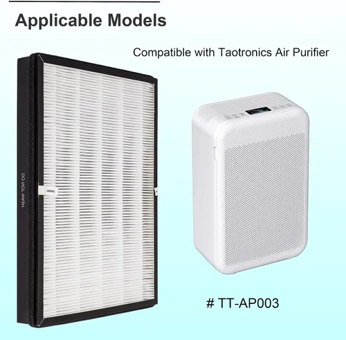Miniatura 2 de TTAP003 Filtro de repuesto, compatible con purificador de aire TaoTronics TT-AP003 y purificador de aire 5 en 1 VIVOSUN, filtro HEPA H13 de alta