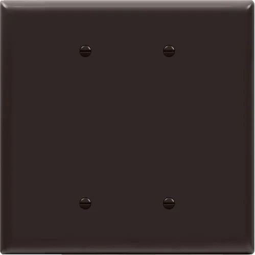 Miniatura 23 de ENERLITES - Cubierta de salida doble en blanco extra grande, placa de pared de dos bandas en blanco, tamaño grande, 2 bandas de 5.5 x 5.5 pulgadas