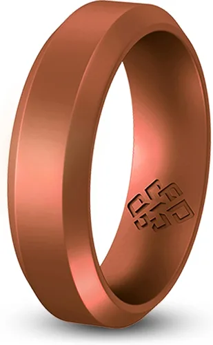 Miniatura 61 de Knot Theory - Anillo de boda de silicón para hombres y mujeres Anillos de goma finos de calidad superior con gran estilo, comodidad; son ideales