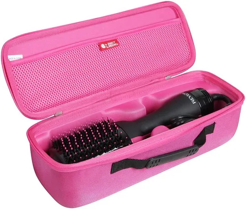 Hermitshell Estuche de viaje para secador de pelo Revlon/Umeely de un solo paso y cepillo de aire caliente voluminizador (rojo plomo)