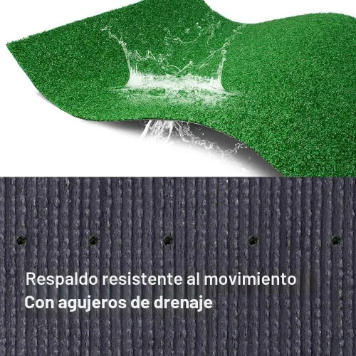 Miniatura 3 de LITA Alfombra de césped artificial realista para césped - 7 pies x 15 pies, 0.4 pulgadas, para interior y exterior, alfombra de césped sintético