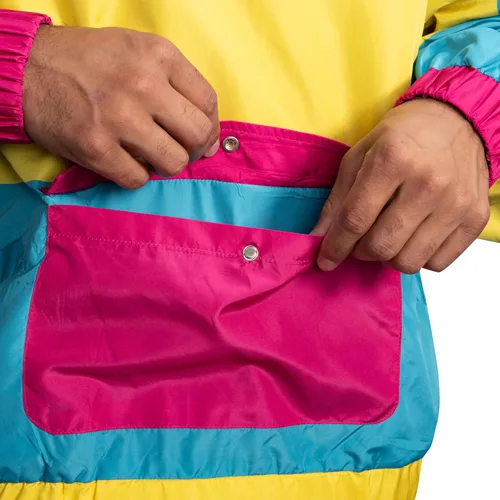 Miniatura 4 de Chaqueta cortavientos retro ligera con diseños coloridos de los años 80 y 90