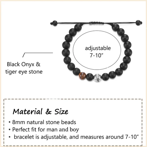 Miniatura 5 de Pulsera de béisbol, fútbol, baloncesto, hockey, golf, fútbol, regalos para niños y hombres