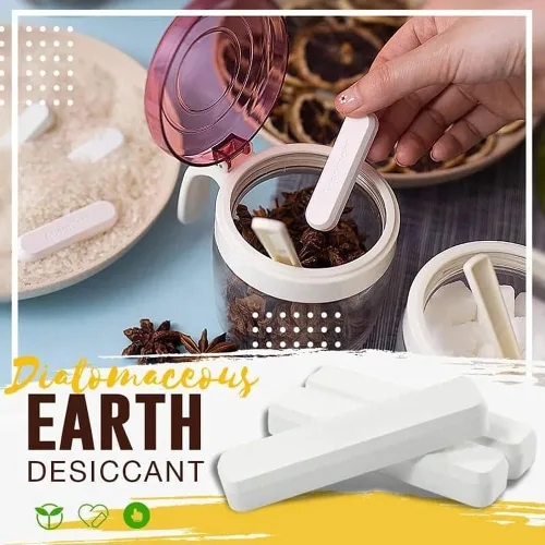 Miniatura 2 de Varilla de secado de diatomeas de uso repetido, desecante de tierra de diatomeas no tóxico, deshumidificador absorbente de humedad, para habitación