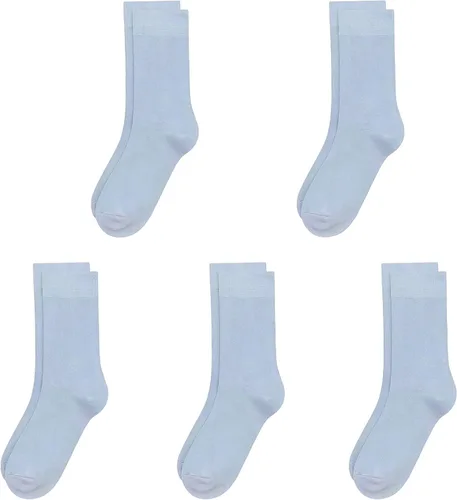 Miniatura 10 de SERISIMPLE Calcetines de bambú de viscosa para niños, calcetines escolares antiolor para niños y niñas, uniforme, ligeros, con costuras planas, 5