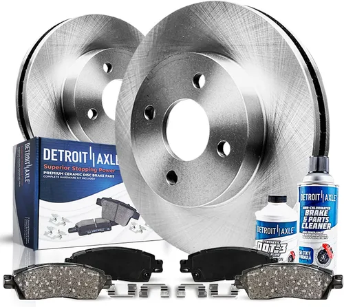 Detroit Axle - Kit de frenos delanteros para Honda Civic 1999-2005 EL 2010-14 Insight Rotores de freno de disco Pastillas de freno de cerámica 1999