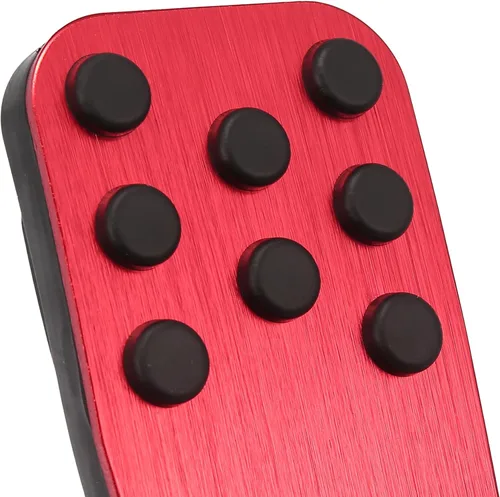 Miniatura 7 de X AUTOHAUX Cubiertas antideslizantes para pedal de acelerador de gas y freno de aleación de aluminio sin perforación, almohadillas de pedal