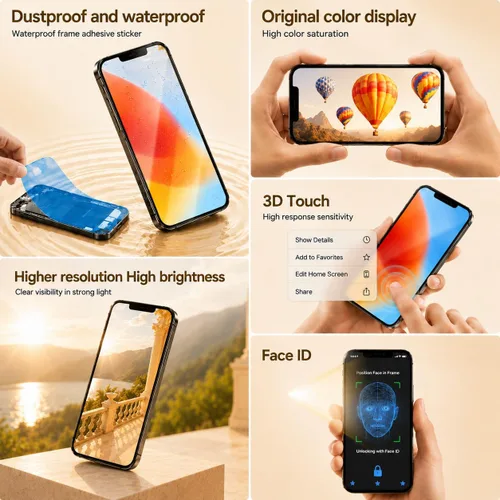 Miniatura 6 de para iPhone 13 Reemplazo de pantalla, al por mayor, pantalla LCD Full HD completa, digitalizador táctil 3D, marco de montaje con adhesivo