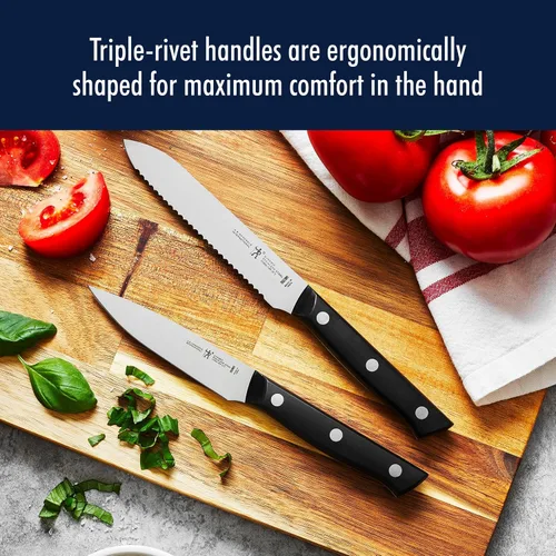 Miniatura 7 de HENCKELS Dynamic Razor-Sharp - Juego de cuchillos de 20 piezas, cuchillo de chef, cuchillo de pan, cuchillo de carne, diseño alemán informado por