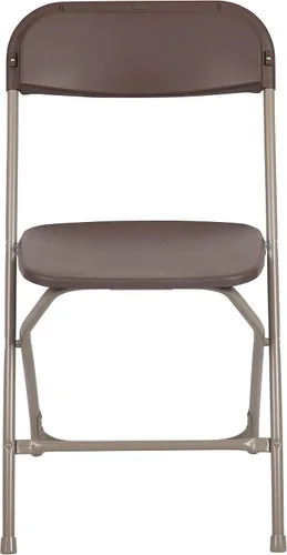Miniatura 13 de Flash Furniture Hercules Series - Silla plegable de plástico, color marrón, paquete de 4, capacidad de peso de 650 libras, cómoda silla