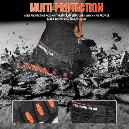Miniatura 5 de Cycling Gloves for MenWomen-Full Finger Bicycle Gloves Anti-Slip Shock Absorbing Padded MTBRoad Biking Gloves
