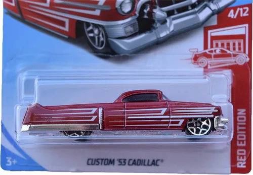 Miniatura 2 de Hot Wheels Cadillac 6/250 personalizado, edición roja serie 4/12