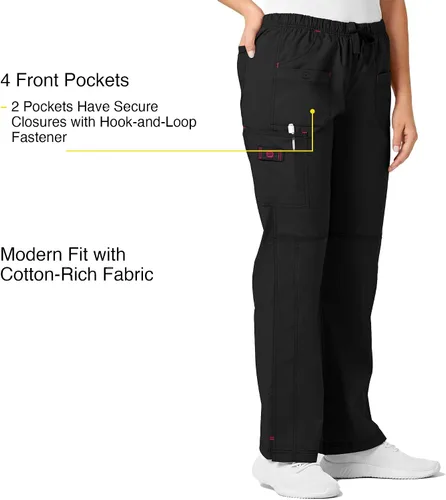 Miniatura 2 de WonderWink Wonderflex Faith - Pantalón estilo hospitalario para mujer
