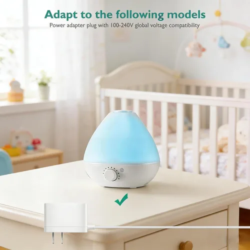 Miniatura 2 de Lnauy Cargador para humidificador Frida Baby compatible con Frida Baby 3 en 1 Cool Humidifier Cable de alimentación de repuesto Cable de carga de 24