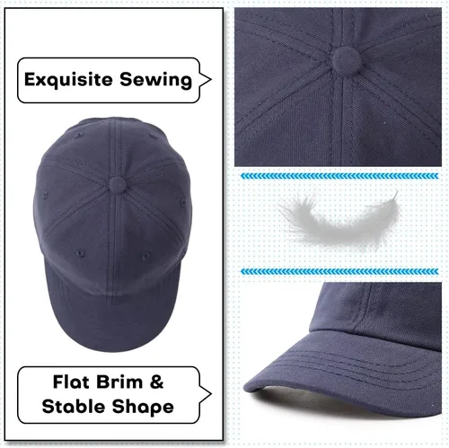 Miniatura 10 de Peecabe Gorra de béisbol para niños pequeños, unisex, de algodón, ajustable, para bebés, niños, gorra de béisbol para niñas de 1 a 5 años