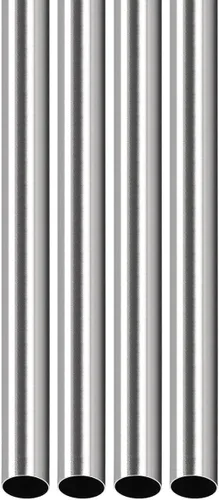 DTGN Tubo de acero inoxidable 304 de 0.394 in x 0.008 in x 9.843 in (ODxWall TxL) - Paquete de 4 - Bueno para equipos de maquinaria - Tubería de