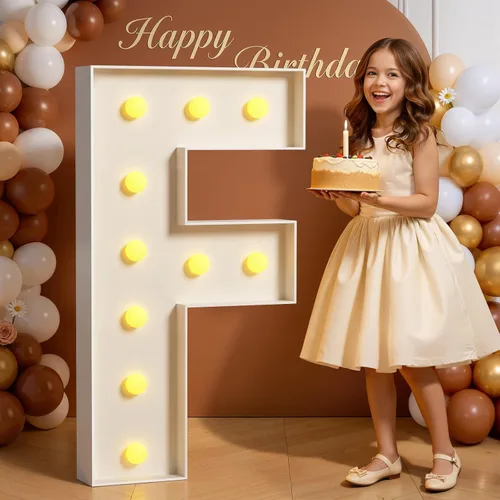 Miniatura 47 de Números de marquesina de 4 pies de alto, 4 pies de alto, números grandes iluminados 0 para 30, 40, 50, 60, decoración de fiesta de cumpleaños