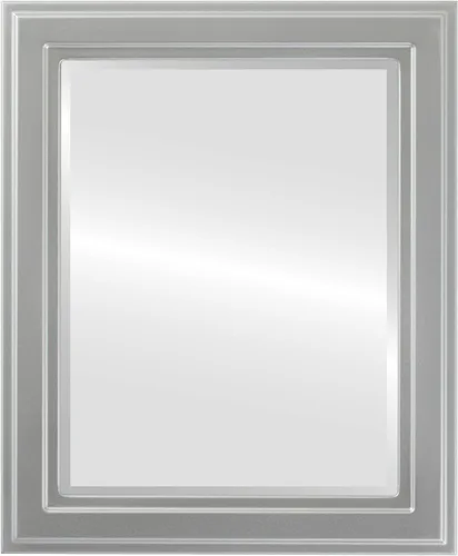 Miniatura 18 de OVALCREST Espejo de pared biselado rectangular para decoración del hogar, estilo Wright - Oro champán - Dimensiones exteriores de 16 x 20 pulgadas