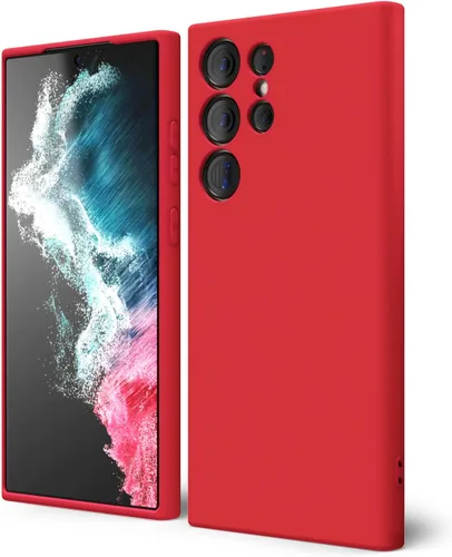 Miniatura 98 de oakxco Funda para teléfono Samsung Galaxy S21 Ultra con agarre de silicona líquida, bonita funda delgada y delgada de goma suave de TPU lisa