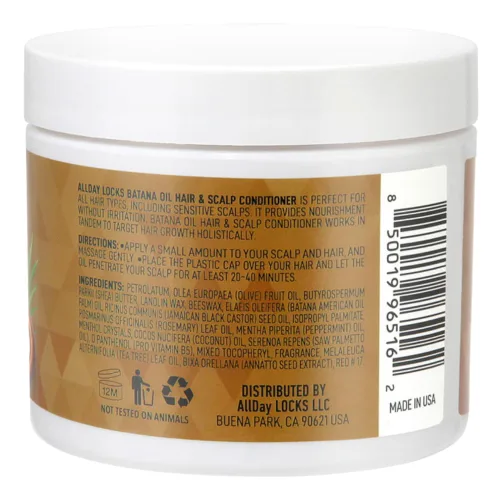 Miniatura 3 de AllDay Locks Batana acondicionador para cabello y cuero cabelludo Aceite de batana 100% Honduras Cabello saludable, más grueso, más fuerte