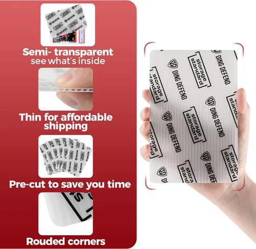 Miniatura 6 de Protectores de Tarjetas para Cartas Coleccionables, Suministros de Envío, Paquete de 110 Fundas de Tarjetas Graduadas de 4'' x 6'' para Insertos
