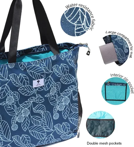 Miniatura 4 de Bolsa para esterilla de yoga ESVAN, bolsa de mano para yoga, bandolera para esterilla de yoga, bolsa de transporte para oficina, yoga, pilates