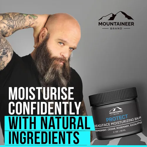 Miniatura 2 de Bálsamo Hidratante Natural de la marca Mountaineer con aroma fresco y natural Cuidado para cabeza calva para hombres Bálsamo no graso
