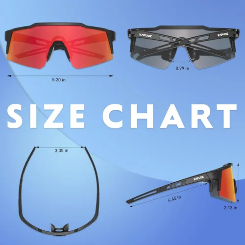 Miniatura 4 de KAPVOE Youth Polarized Sports Sunglasses Kids Baseball Softball Cycling Glasses UV400 Protection for Boys Girls Age 6-12