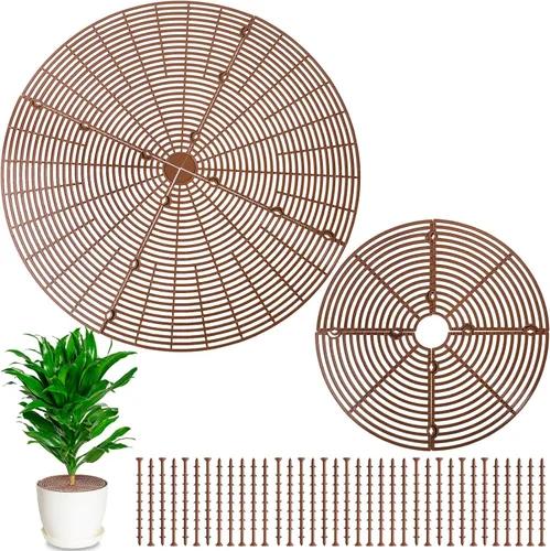 Miniatura 8 de Newtay 2 fundas protectoras de suelo para macetas, protectores de flores cortables contra animales, gatos, ardillas, tapones para excavar plantas
