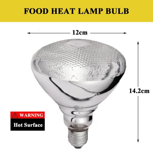 Miniatura 4 de Lámpara de calor de alimentos de mesa con bombillas individuales, calentador de alimentos, lámpara de calefacción de buffet para estación de tallado