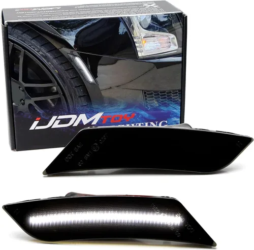 Miniatura 10 de iJDMTOY Kit de Luces Marcadoras Laterales LED Ámbar de Lente Transparente para Parachoques Compatible con Cadillac ATS 2013-2014, Cadillac XT5 2017