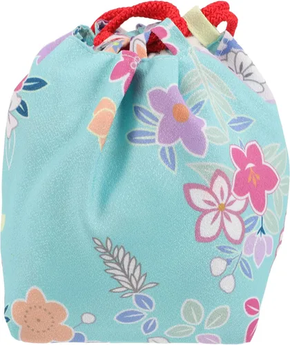 Amosfun Bolsa de estilo japonés con cordón, bolso tipo kimono japonés, bolsa portátil para teléfono