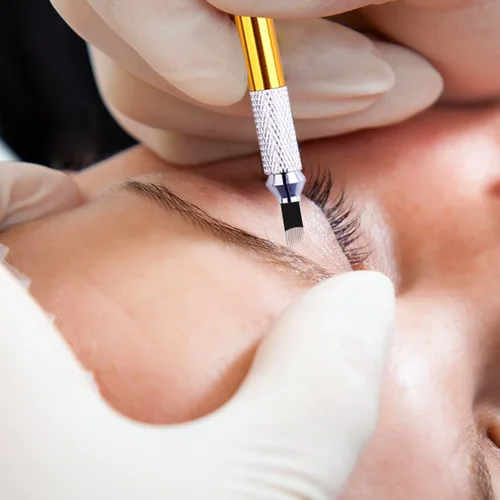 Miniatura 4 de 30 agujas desechables de microblading para cejas, cuchillas de maquillaje permanentes para tatuaje de labios, solo para un solo uso (18 agujas)