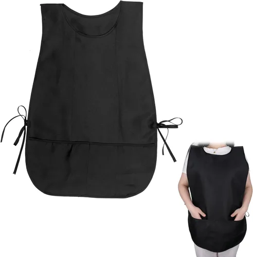 Larrel Delantal de limpieza, delantal de limpieza para tareas domésticas, delantales de pintura para adultos, cobbler unisex impermeables con 2