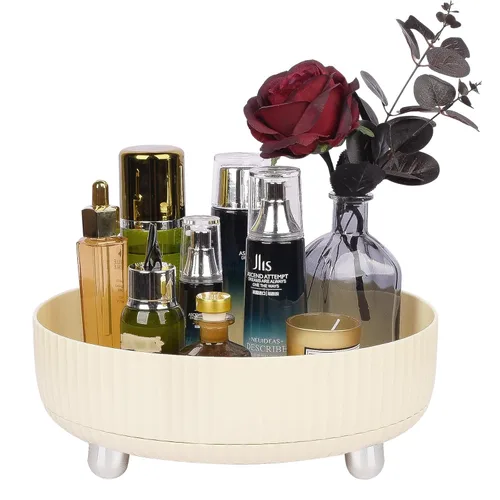 Miniatura 8 de Anyoifax Bandeja organizadora de perfumes de maquillaje, giratoria de 360 grados, organizador de loción para el cuidado de la piel, organizador