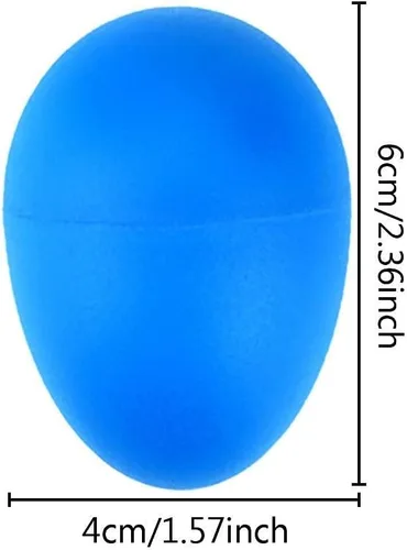Miniatura 2 de Augshy 40 huevos de plástico para percusión musical, Maracas, huevos de Pascua con una bolsa de almacenamiento para juguetes, aprendizaje de música