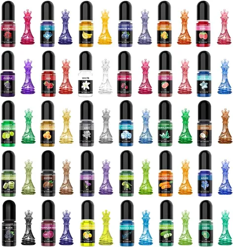 Pigmentos de resina epoxi, pigmento de color de resina de 30 colores, tintes de resina epoxi líquida altamente concentrados para arte de resina,