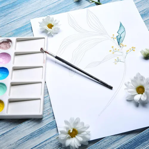 Miniatura 4 de MECCANIXITY Papel de acuarela, 8.5 x 11 pulgadas, 140 libras/300 GSM, algodón de esquina redonda, prensa en frío, papel de pintura de color de agua