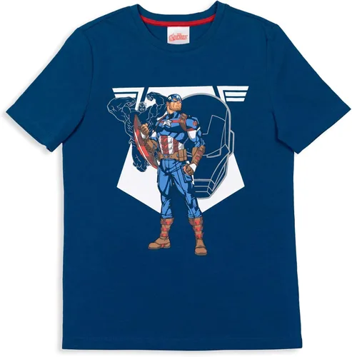 Miniatura 4 de Marvel Paquete de 3 camisetas gráficas de Avengers Captain America Spider-Man, Negro
