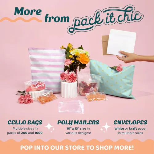 Miniatura 8 de Bolsas de celofán autosellantes de 3 x 4 pulgadas (paquete de 1000) – Bolsas transparentes para galletas con sello para embalaje de productos