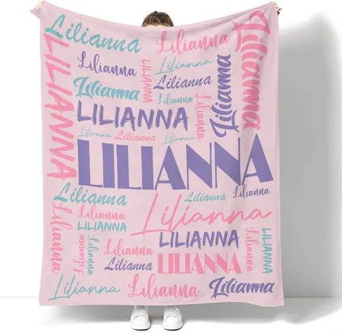 Miniatura 37 de Dr.TOUGH Mantas personalizadas para niños y adultos, mantas personalizadas con nombre para niños y niñas, manta personalizada con nombre