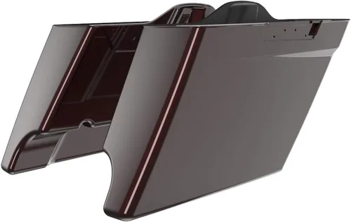Miniatura 80 de Alforjas de motocicleta aptas para Harley Touring FLH 2014+ - Whisky ámbar, accesorios de perillas, bolsas rígidas estiradas