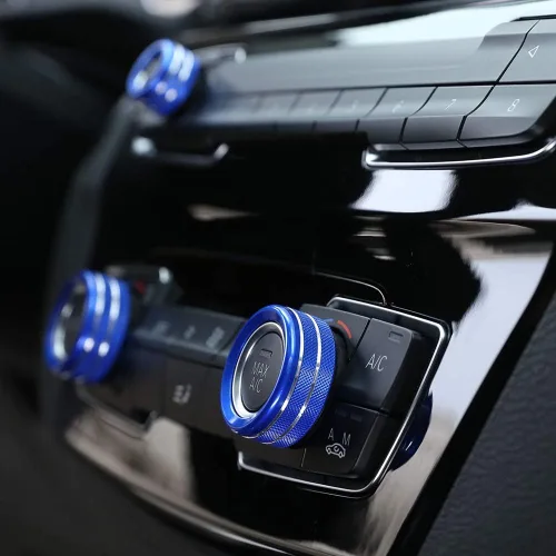 Miniatura 5 de YIWANG Aleación de aluminio car styling aire acondicionado Perillas de audio Circle Trim 3 unids para BMW 1 2 3 4 Series F30 F34 F46 GT X1 F47 F48