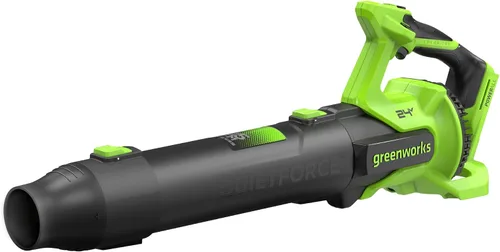 Miniatura 16 de Greenworks Soplador de hojas axial sin escobillas de 24 V (515 CFM/130 MPH), volumen de aire extremo para hojas húmedas, residuos pesados y limpieza