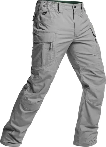 Miniatura 215 de CQR – Pantalones tácticos elásticos tipo cargo para hombre, resistentes al agua, de tela ripstop (antidesgarros), ligeros, ideales para uso diario