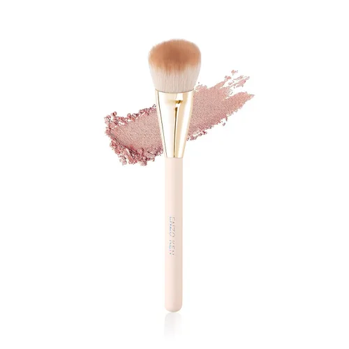 ENZO KEN Brocha Angulada para Rubor, Brocha de Maquillaje para Rubor, Brocha de Rubor Detallada, Brochas de Rubor Esponjosas para Mejillas, Brochas