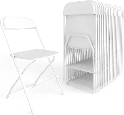 Miniatura 35 de Flash Furniture Hercules Series Silla plegable de plástico, color rojo, paquete de 6, capacidad de peso de 650 libras, cómoda silla para eventos